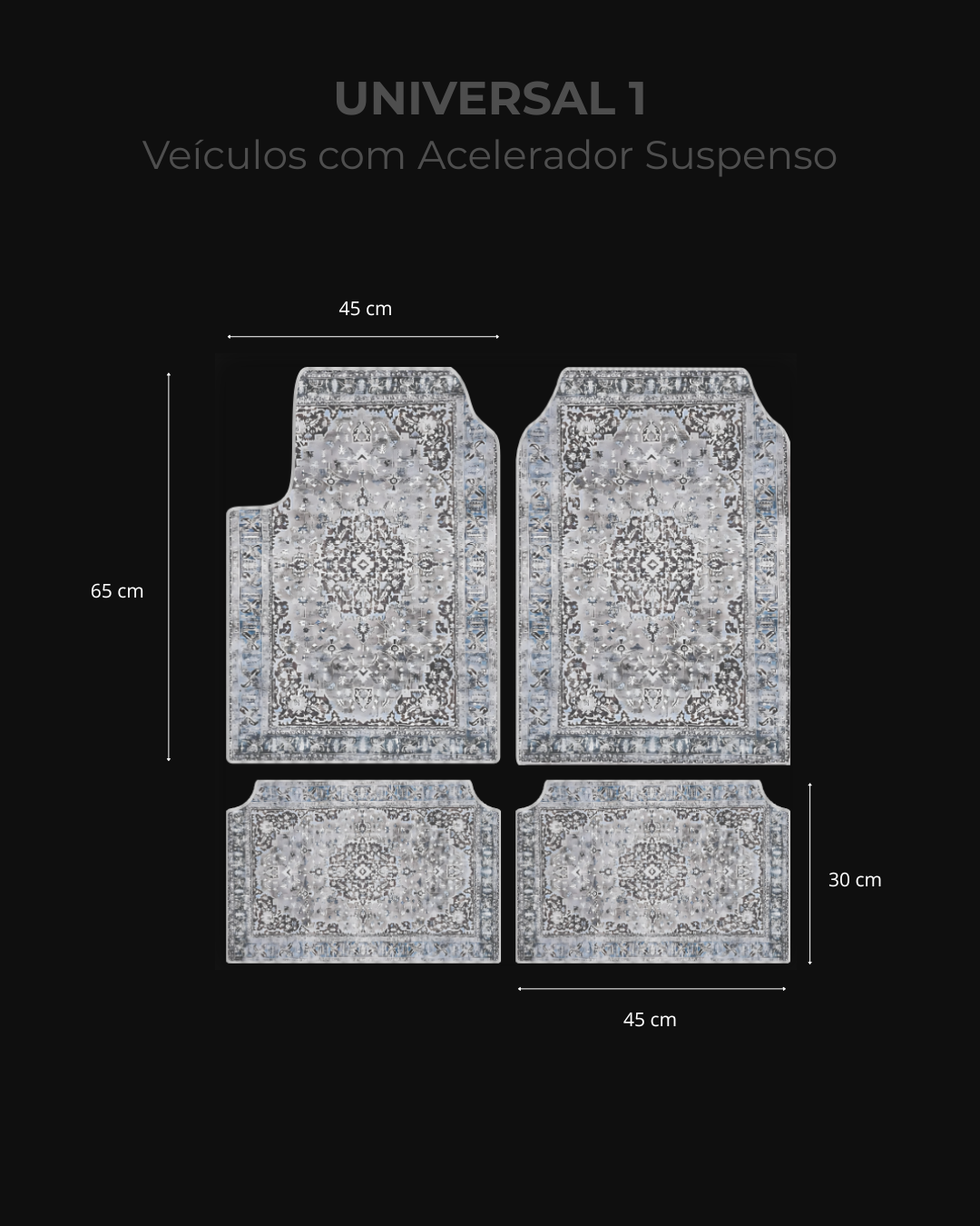 Maristhan Zebullom- Jogo de Tapetes Automotivos Premium