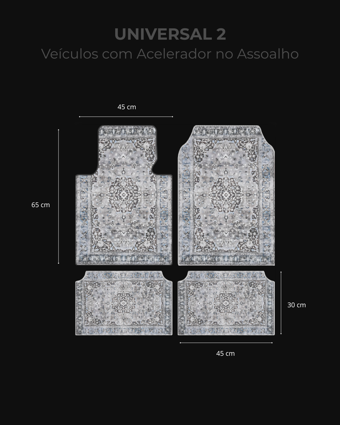 Maristhan Zebullom- Jogo de Tapetes Automotivos Premium